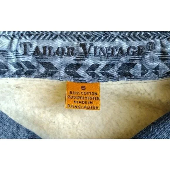 Tailor Vintage Shirt Small Sherpa Lined Pockets Button Up